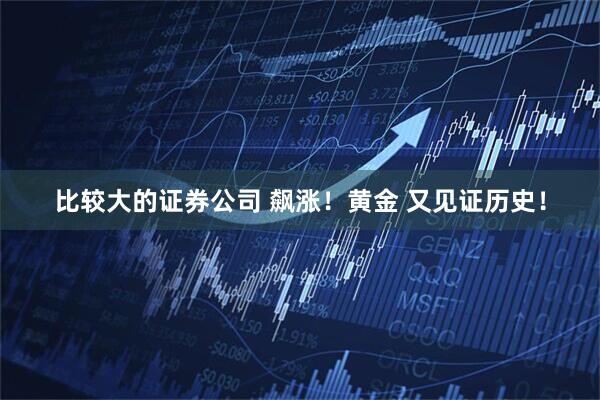 比较大的证券公司 飙涨！黄金 又见证历史！