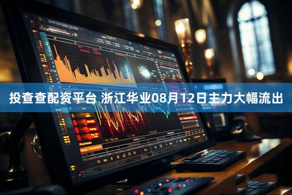 投查查配资平台 浙江华业08月12日主力大幅流出